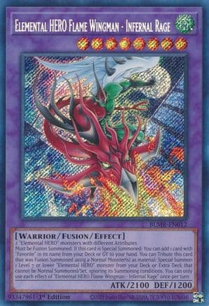 Elemental HERO Flame Wingman - Infernal Rage — Battles of Legend: Monstrous Revenge
