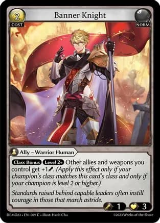 Banner Knight — 2023 Demo Deck