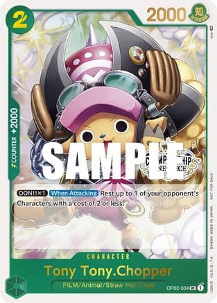 Tony Tony.Chopper (Store Championship Participation Pack) — One Piece Promotion Cards