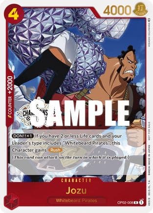 Jozu (Store Championship Participation Pack Vol. 2) — One Piece Promotion Cards