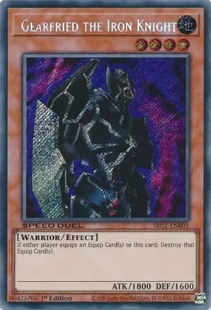 Gearfried the Iron Knight (Secret Rare) — Speed Duel: Streets of Battle City