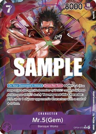 Mr.5 (Gem) (Alternate Art) — Kingdoms of Intrigue