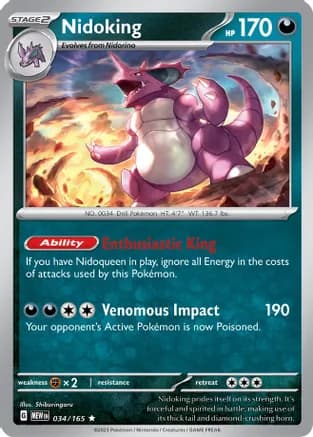 Nidoking - 034/165 — SV: Scarlet & Violet 151