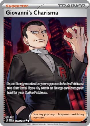 Giovanni's Charisma - 197/165 — SV: Scarlet & Violet 151