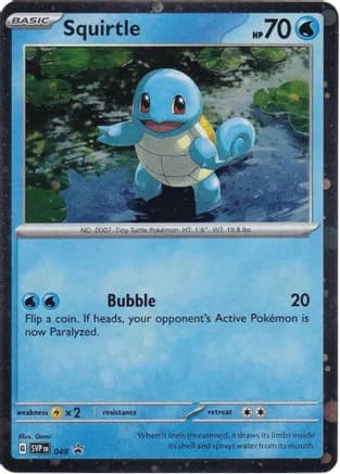 Squirtle - 048 (Cosmos Holo) — SV: Scarlet & Violet Promo Cards