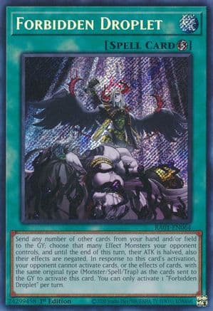 Forbidden Droplet (Secret Rare) — 25th Anniversary Rarity Collection