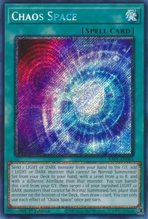 Chaos Space (Platinum Secret Rare) — 25th Anniversary Rarity Collection
