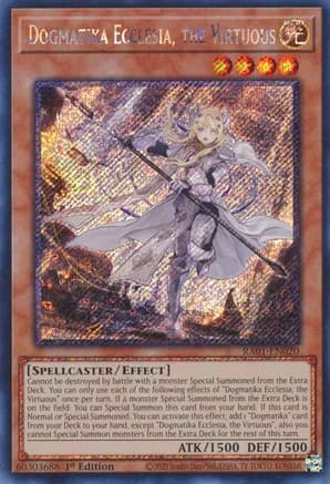 Dogmatika Ecclesia, the Virtuous (Platinum Secret Rare) — 25th Anniversary Rarity Collection