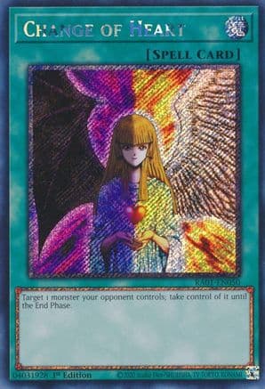Change of Heart (Platinum Secret Rare) — 25th Anniversary Rarity Collection