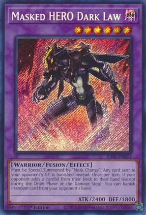 Masked HERO Dark Law (Secret Rare) — 25th Anniversary Rarity Collection