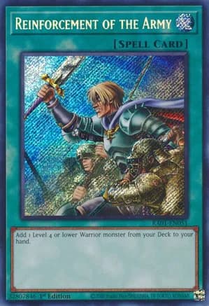 Reinforcement of the Army (Secret Rare) — 25th Anniversary Rarity Collection