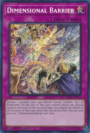 Dimensional Barrier (Secret Rare) — 25th Anniversary Rarity Collection