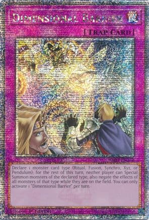 Dimensional Barrier (Quarter Century Secret Rare) — 25th Anniversary Rarity Collection