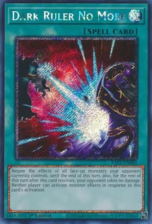 Dark Ruler No More (Platinum Secret Rare) — 25th Anniversary Rarity Collection