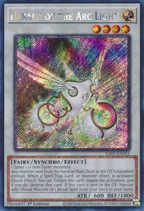 Herald of the Arc Light (Platinum Secret Rare) — 25th Anniversary Rarity Collection