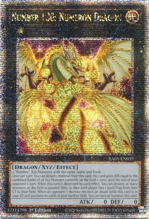 Number 100: Numeron Dragon (Quarter Century Secret Rare) — 25th Anniversary Rarity Collection