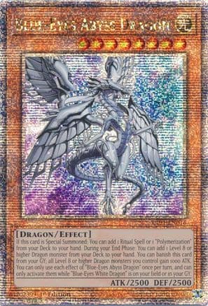 Blue-Eyes Abyss Dragon (Quarter Century Secret Rare) — 25th Anniversary Rarity Collection