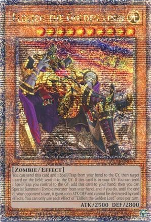 Eldlich the Golden Lord (Alternate Art) (Quarter Century Secret Rare) — 25th Anniversary Rarity Collection