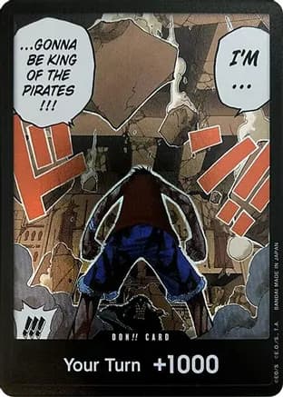 DON!! Card (Luffy vs. Crocodile) (Devil Fruits Collection Vol. 1) — One Piece Promotion Cards
