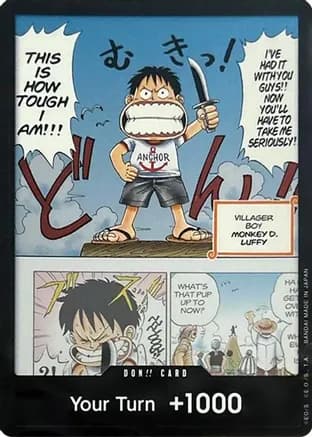 DON!! Card (Young Luffy) (Devil Fruits Collection Vol. 1) — One Piece Promotion Cards