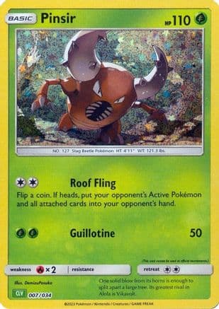 Pinsir — Trading Card Game Classic