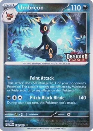 Umbreon (Obsidian Flames Stamped) — Miscellaneous Cards & Products