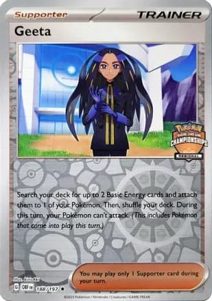 Geeta - 188/197 (Regional Championships) — League & Championship Cards