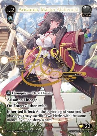 Arisanna, Master Alchemist (CSR) (005A) (ALC1E) — Alchemical Revolution