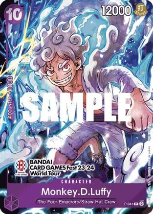 Monkey.D.Luffy (041) (BANDAI CARD GAMES Fest 23-24 World Tour) — One Piece Promotion Cards