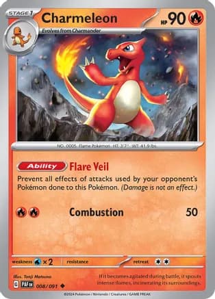 Charmeleon - 008/091 — SV: Paldean Fates