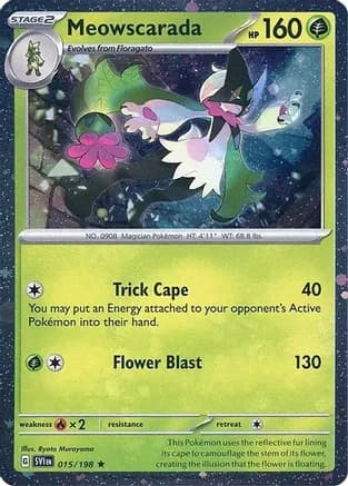 Meowscarada - 015/198 (Cosmos Holo) — Miscellaneous Cards & Products