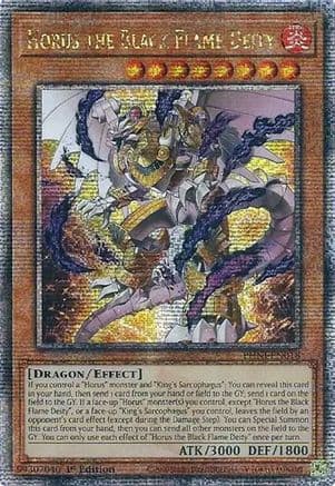 Horus the Black Flame Deity (Quarter Century Secret Rare) — Phantom Nightmare