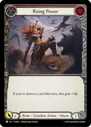 Rising Power (Red) — Blitz Deck: Heavy Hitters - Kayo
