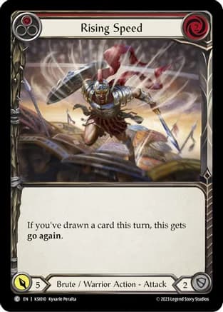 Rising Speed (Red) — Blitz Deck: Heavy Hitters - Kassai