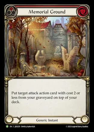 Memorial Ground (Red) - JDG029 — Flesh and Blood: Promo Cards
