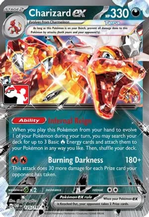 Charizard ex - 125/197 — Prize Pack Series Cards