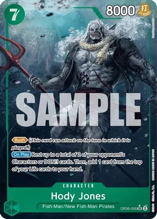 Hody Jones (035) (Alternate Art) — Wings of the Captain