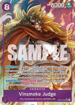 Vinsmoke Judge (Alternate Art) — Wings of the Captain
