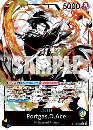 Portgas.D.Ace (002) (Parallel) — Ultra Deck: The Three Brothers