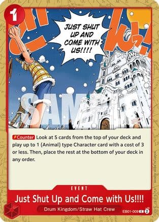 Just Shut Up and Come with Us!!!! — Extra Booster: Memorial Collection