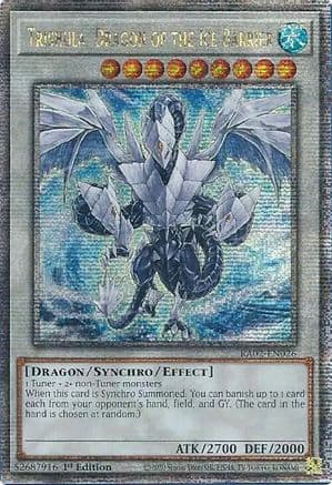 Trishula, Dragon of the Ice Barrier (Quarter Century Secret Rare) — 25th Anniversary Rarity Collection II