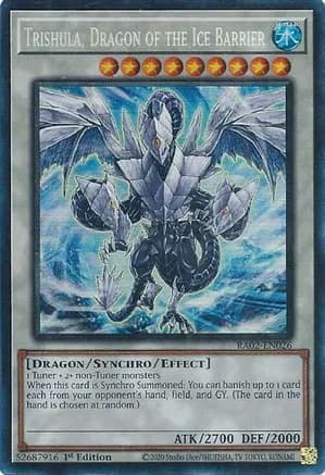 Trishula, Dragon of the Ice Barrier (PCR) — 25th Anniversary Rarity Collection II