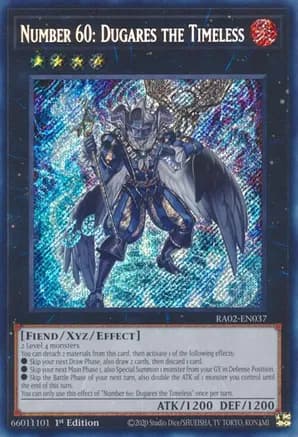 Number 60: Dugares the Timeless (Secret Rare) — 25th Anniversary Rarity Collection II