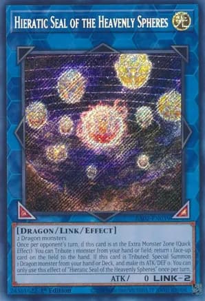 Hieratic Seal of the Heavenly Spheres (Secret Rare) — 25th Anniversary Rarity Collection II