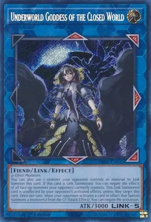 Underworld Goddess of the Closed World (Secret Rare) — 25th Anniversary Rarity Collection II