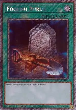 Foolish Burial (Platinum Secret Rare) — 25th Anniversary Rarity Collection II