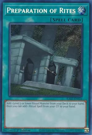 Preparation of Rites (Secret Rare) — 25th Anniversary Rarity Collection II