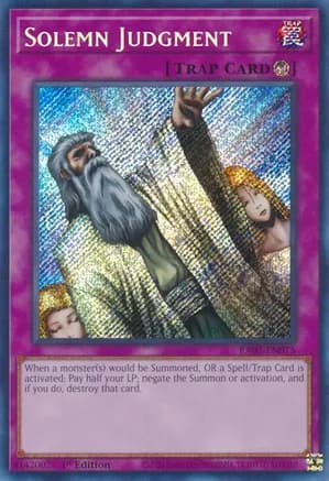 Solemn Judgment (Secret Rare) — 25th Anniversary Rarity Collection II