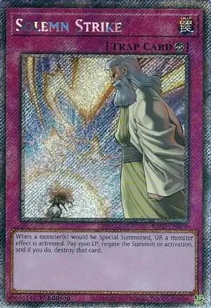 Solemn Strike (Platinum Secret Rare) — 25th Anniversary Rarity Collection II