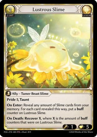 Lustrous Slime — Promotional Cards